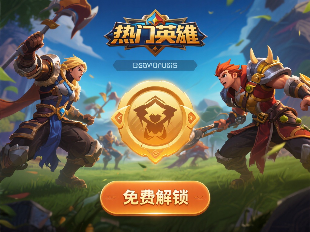 免费解锁热门英雄或角色。新手在与高手对战时，可以马